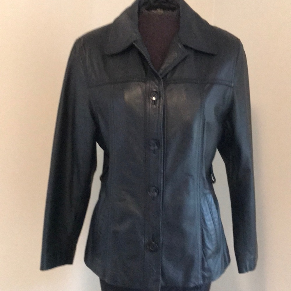 Vintage Wilson Leather Jacket & silver lining!